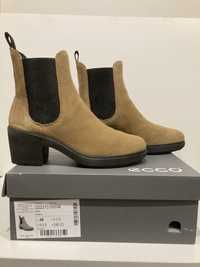 Buty botki damskie Ecco r roz rozm 39 1/2 39,5 Metropole Zurich Camel