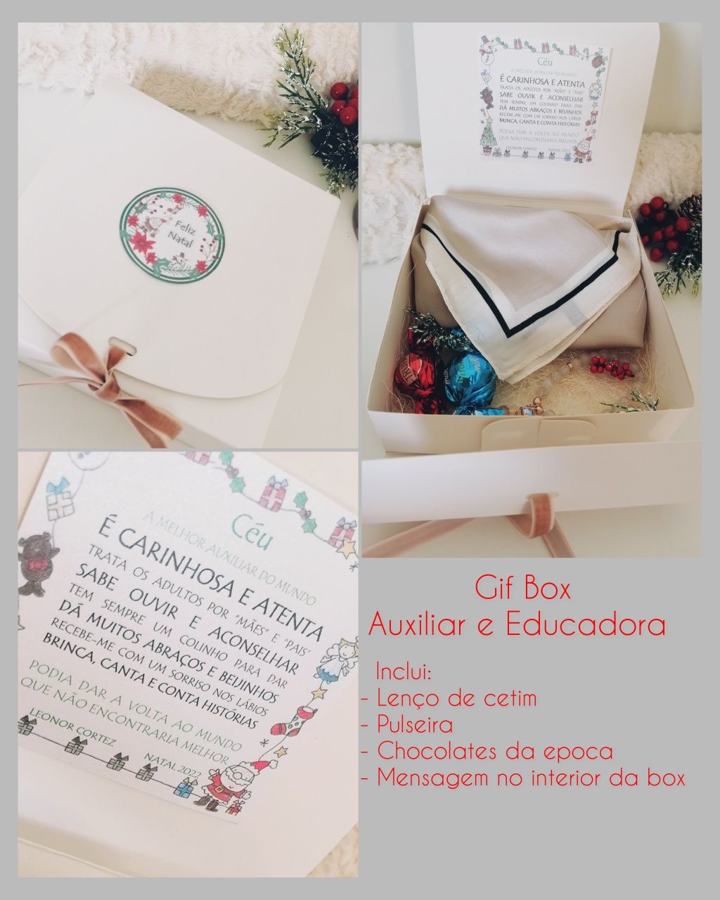 Caixas presente Natal e Aniversário