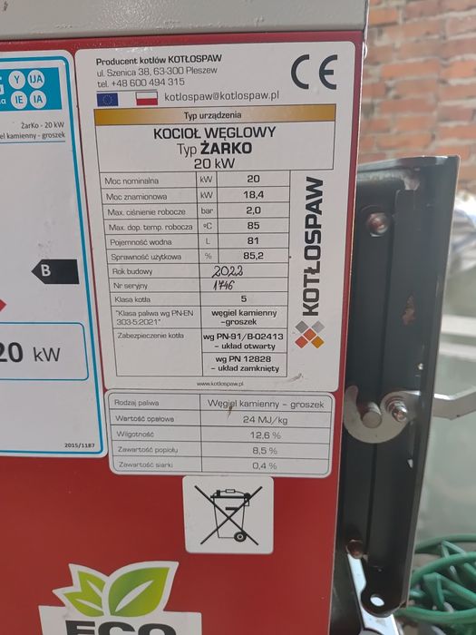 Kocioł Kotłospaw żarko 20kw