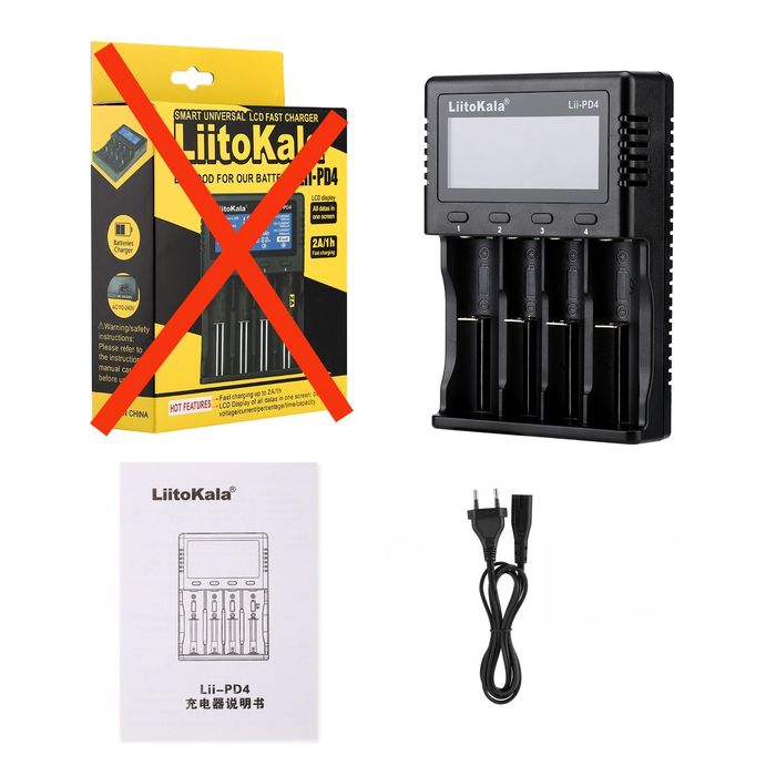 Умное зарядное устройство LitoKala Lii-PD4 (без коробки)