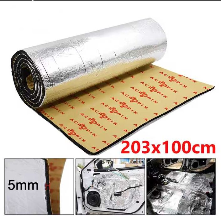 Rolo Espuma adesivo térmico c/isolamento acústico 203x100x5mm