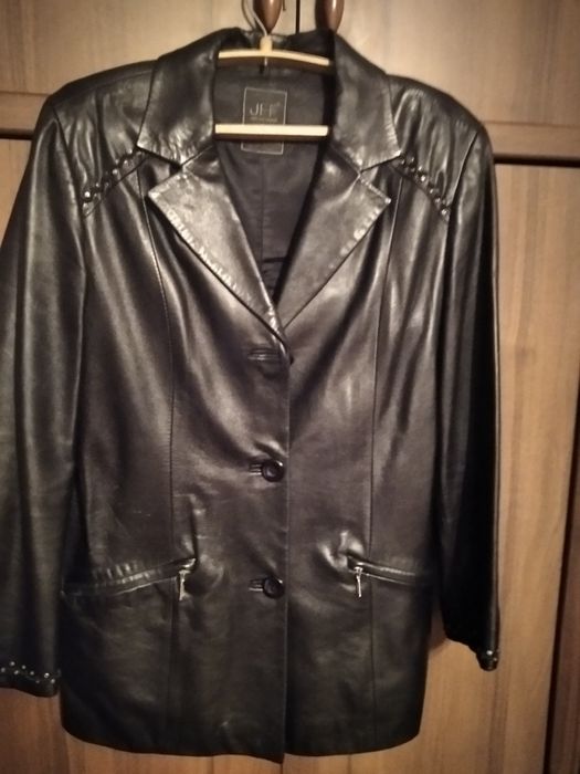 Женский пиджак кожаный импортный