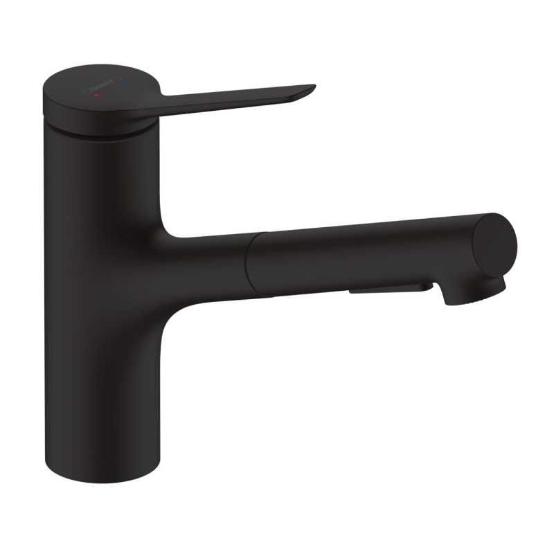 Hansgrohe Zesis M33 Bateria kuchenna  czarny mat 748OO67O