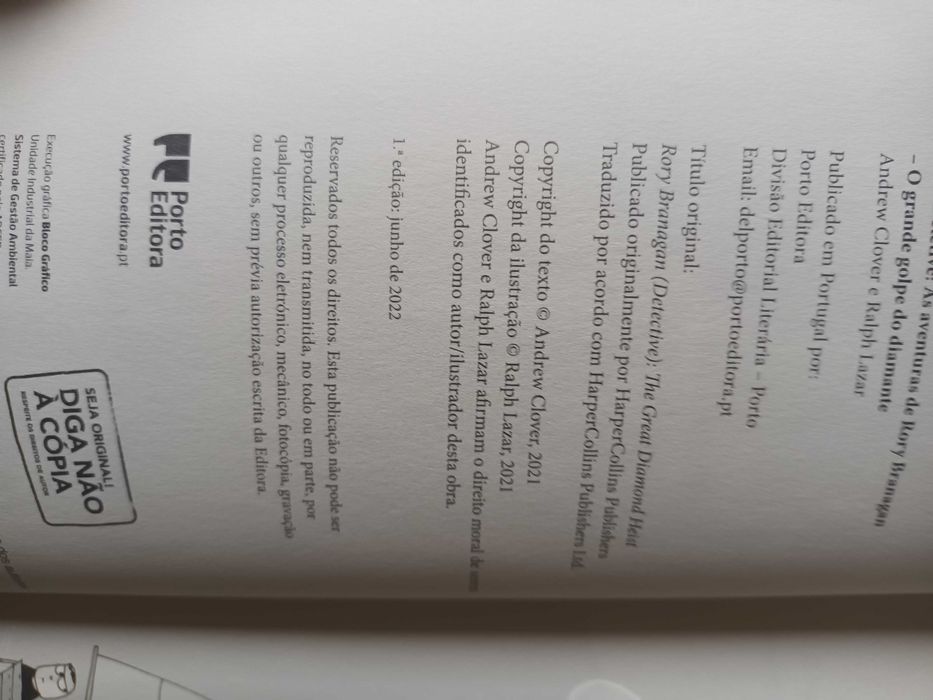 "Puto Detetive - O Grande Golpe do Diamante" por A. Clover e R. Lazar