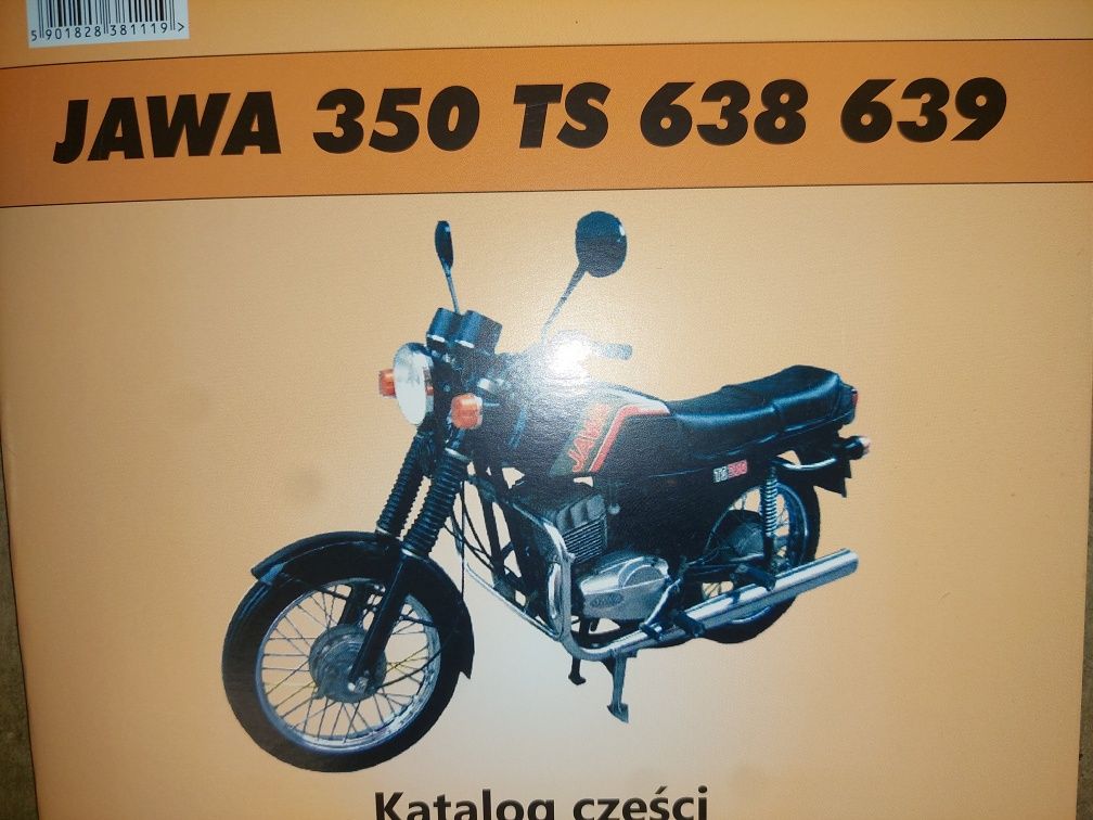 Nowa instrukcja obsługi katalog czesci jawa 350 ts silnik rama