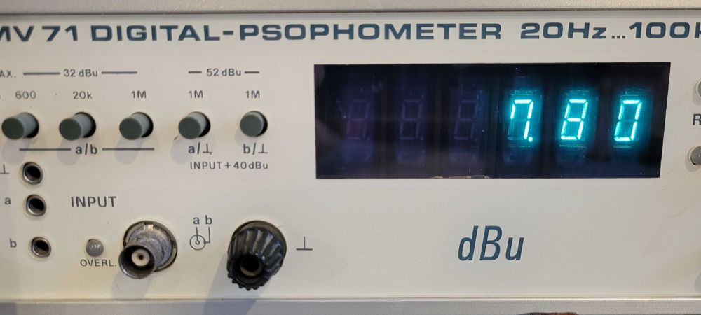 Pracitronic MV 71 Psophometer.