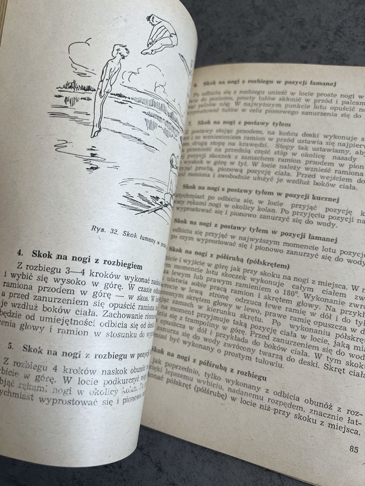 Nauka pływania dzieci 1 wydanie 1953 PRL Kalinowski unikat