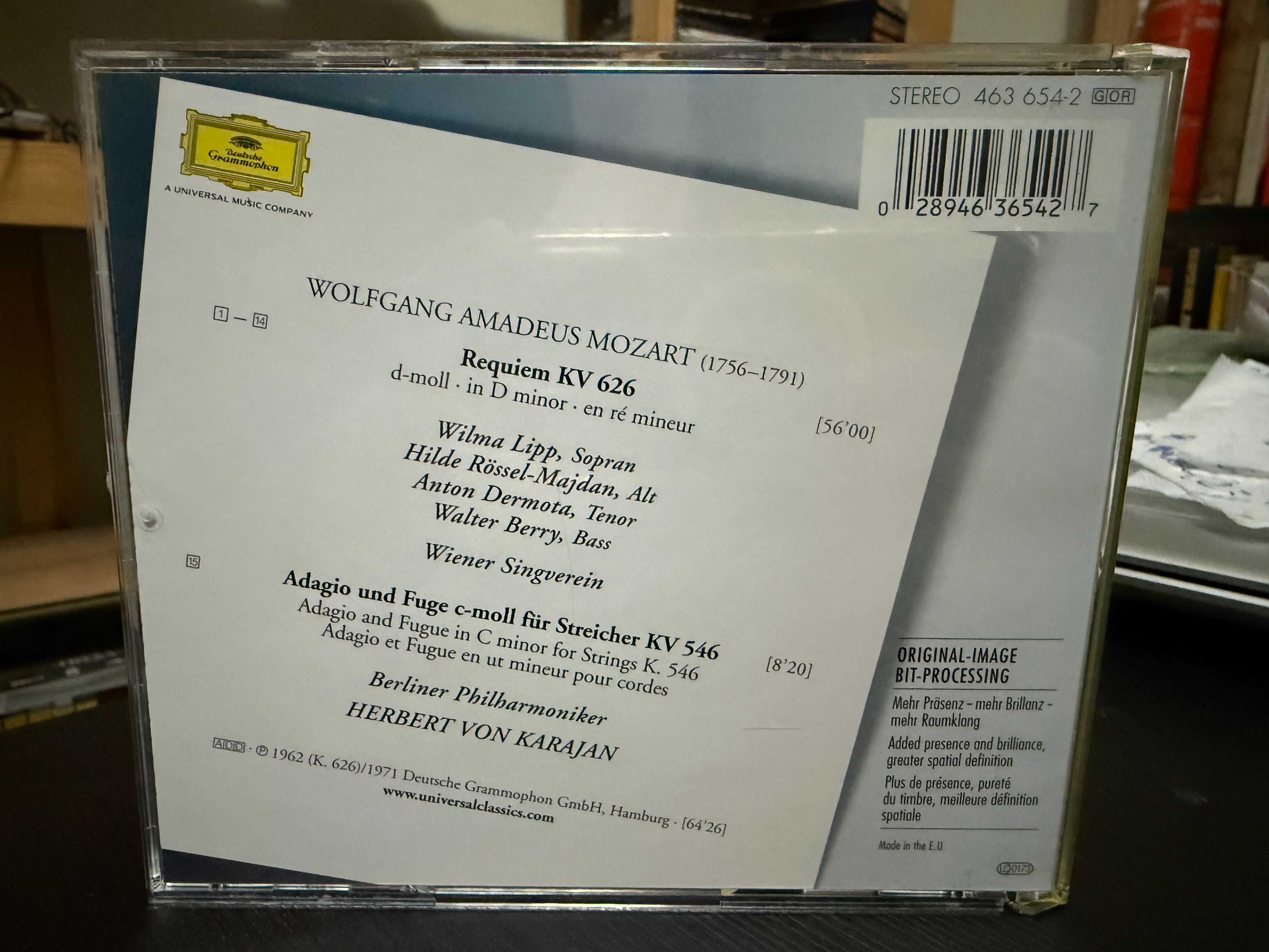 Mozart – Requiem – Lipp, Rössel-Majdan, Dermota, Berry – Karajan
