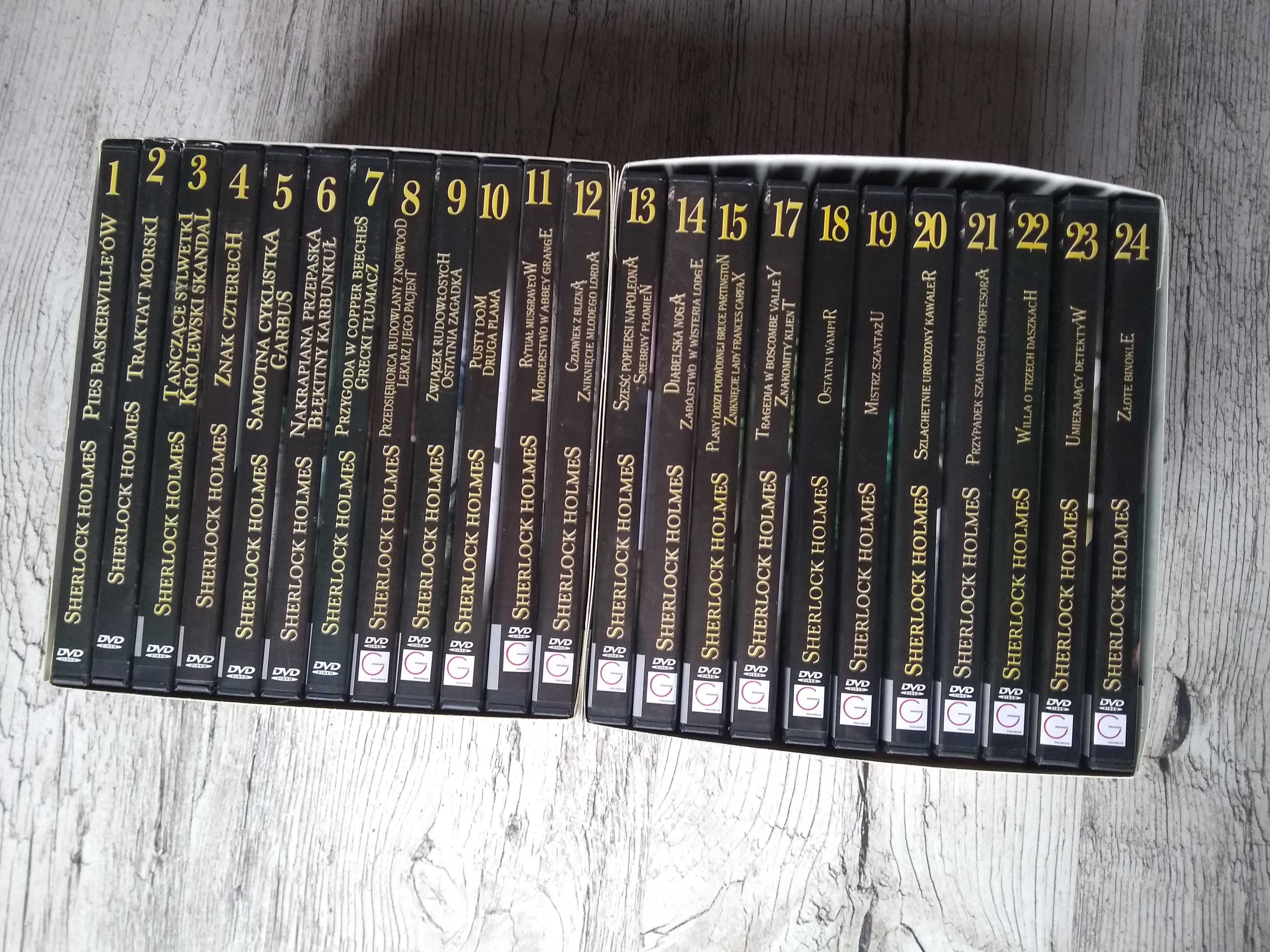 Kolekcja Sherlock Holmes -DVD- box, komplet 27 płyt, polski lektor