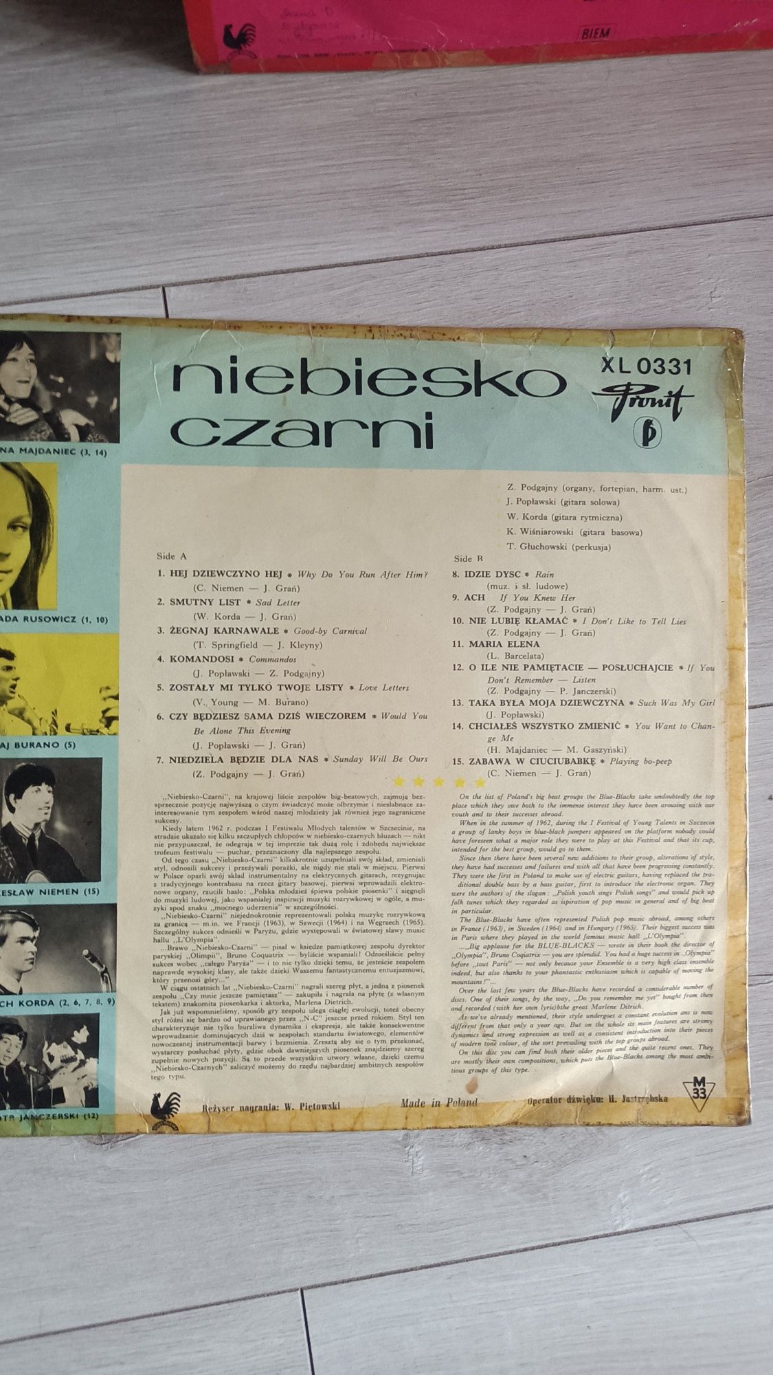 Płyta winylowa Niebiesko Czarni