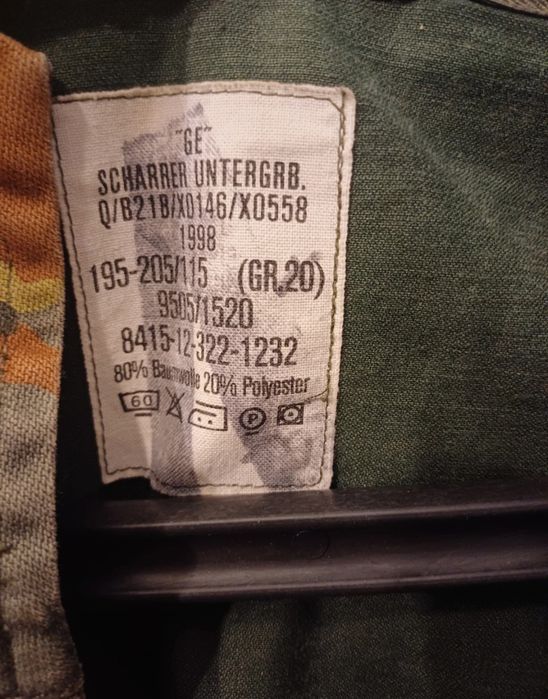 Kurtka, parka BW, Flecktarn, rozmiar 20, stan bardzo dobry!