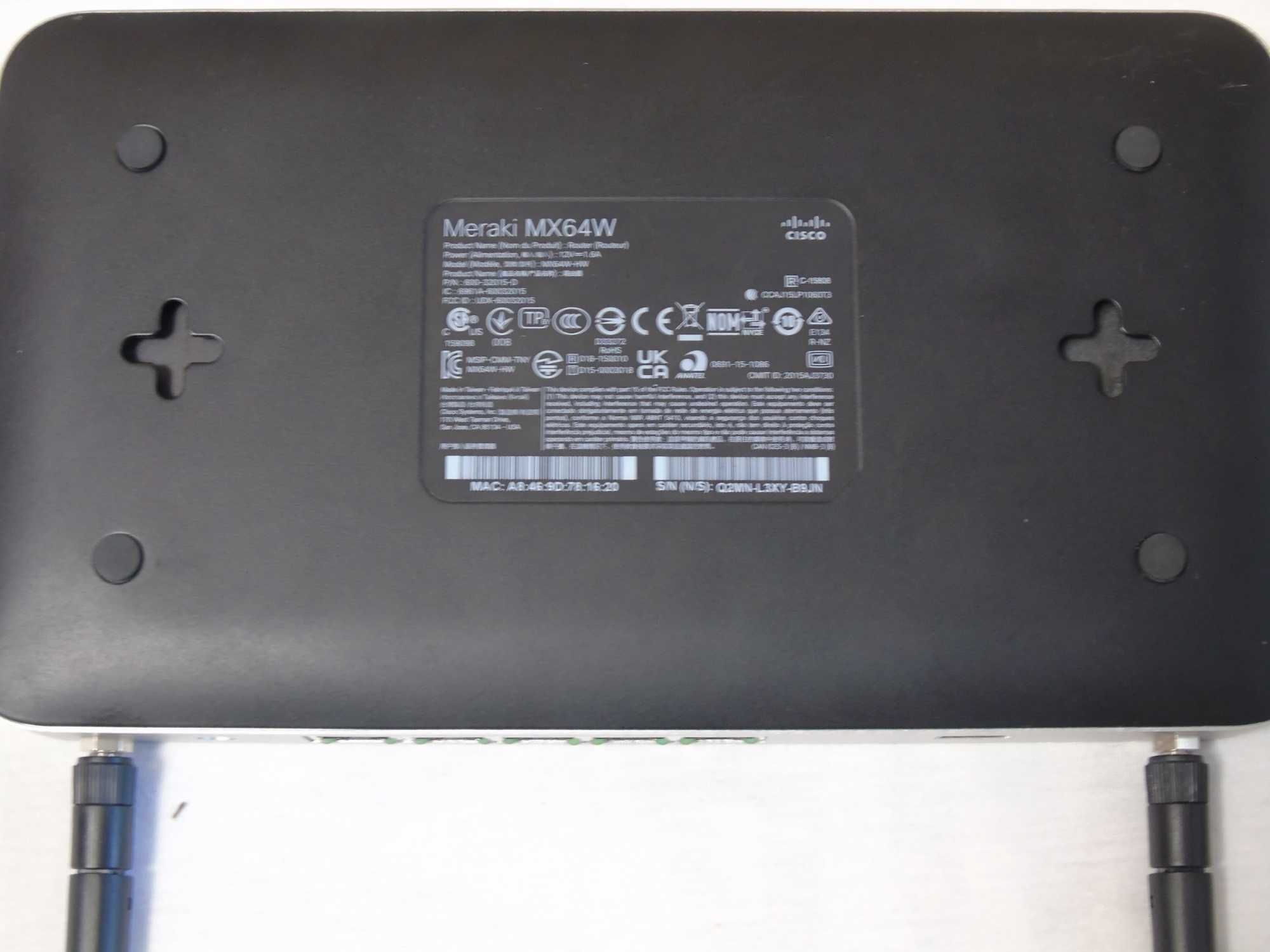 Міжмережевий WI-FI роутер в алюмінієвому корпусі  Cisco Meraki MX64