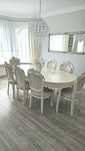 Unikatowe meble do salonu stół krzesła ludwikowskie shabby chic
