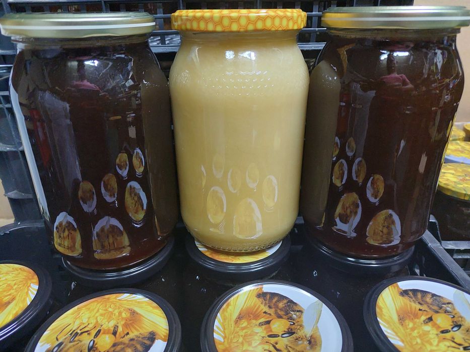 Naturalne Mazurskie miody hurt słoik 900 ml.