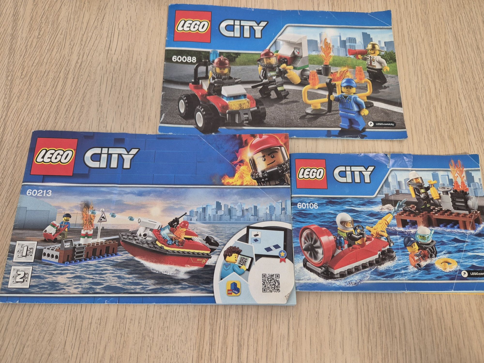 Lego City 60106, 60088, 60213