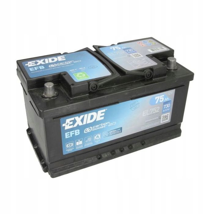 Akumulator Exide 12v 75Ah/730A Start&stop P+