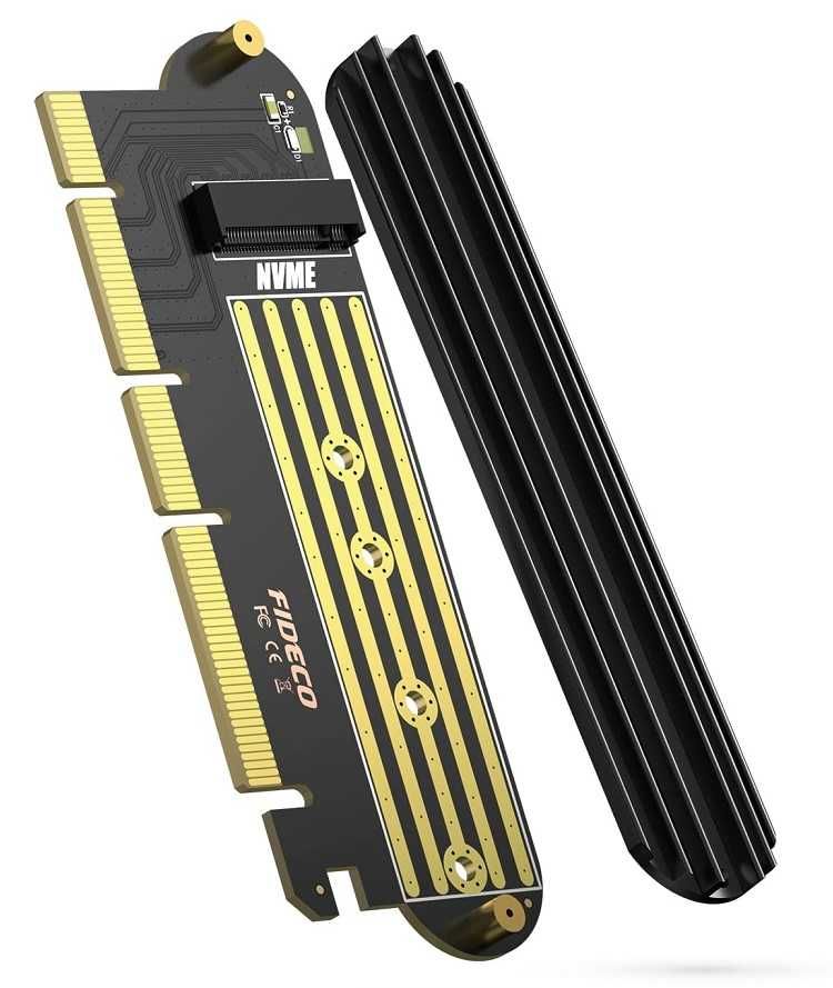 Adapter podłącz dysk M.2 NVMe do PCI-e 4.0 x16 * Wejherowo Video-Play