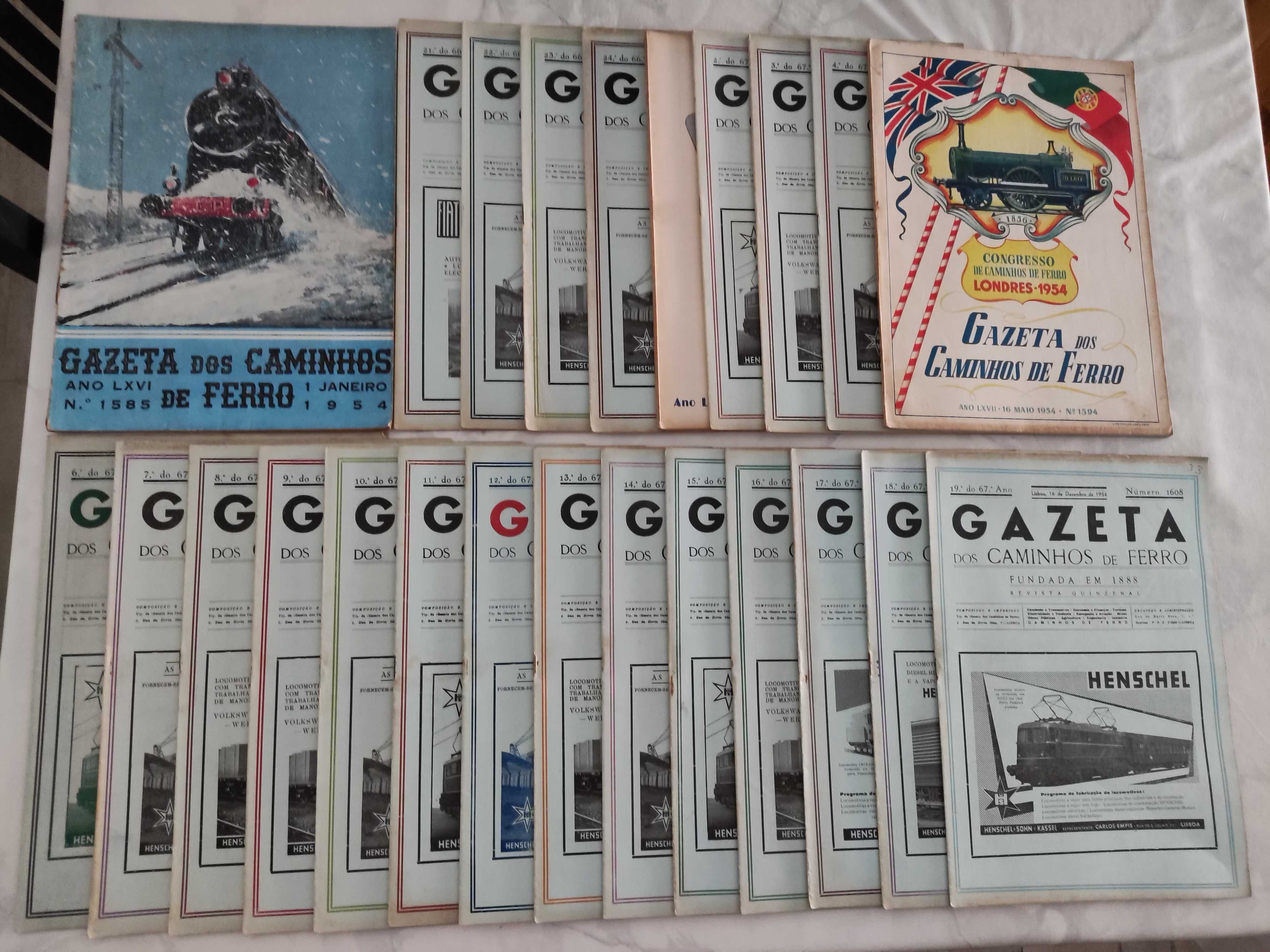 Gazeta dos Caminhos de Ferro (rara - 29 anos completos)