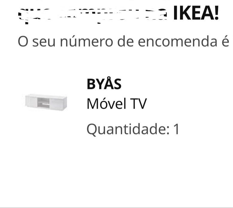 Móvel TV cor branca do IKEA