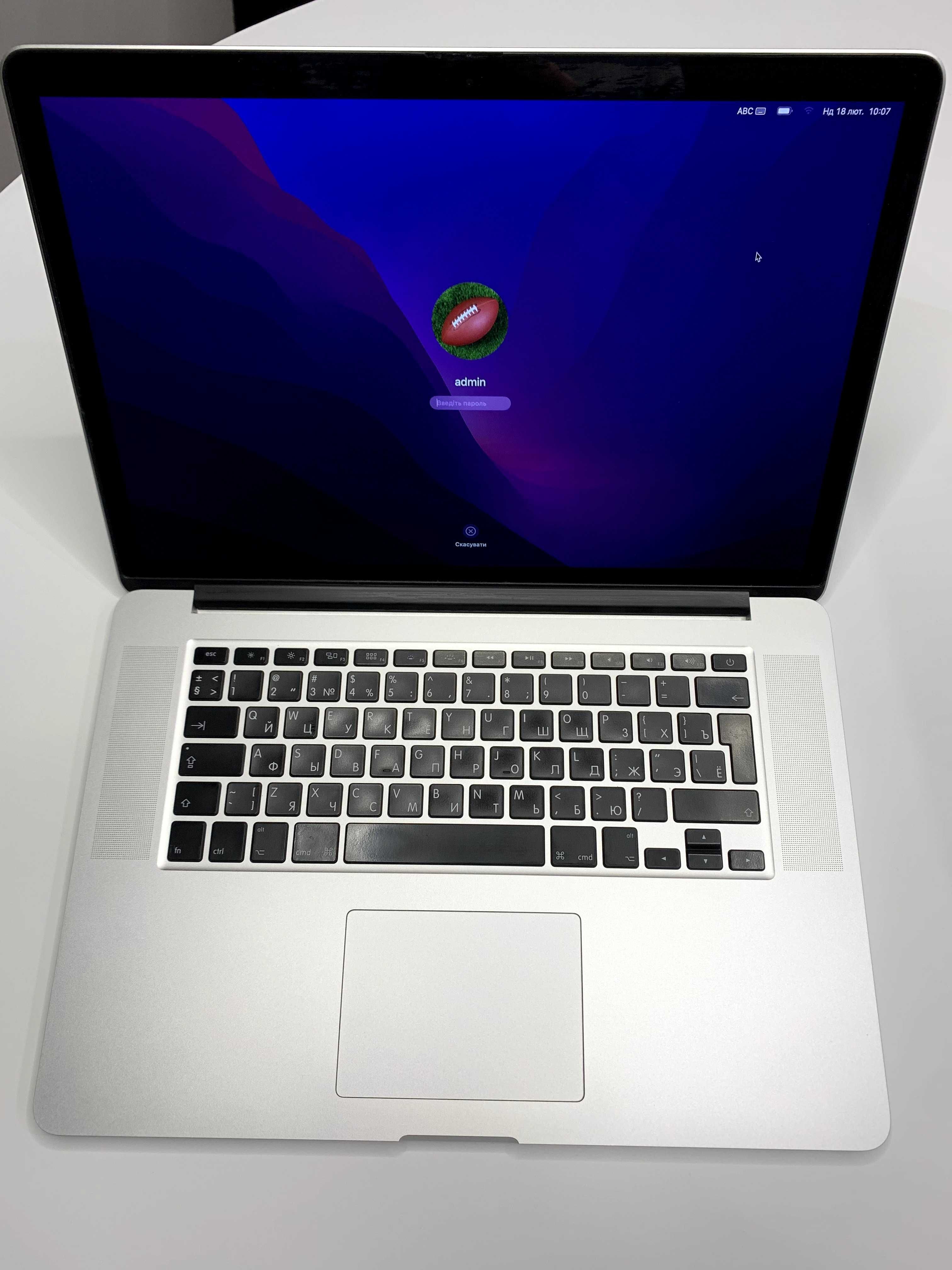 MacBook Pro 15” 2015 (A1398) -- Intel Сore i7 | 16 GВ RAM | 256 GB SSD