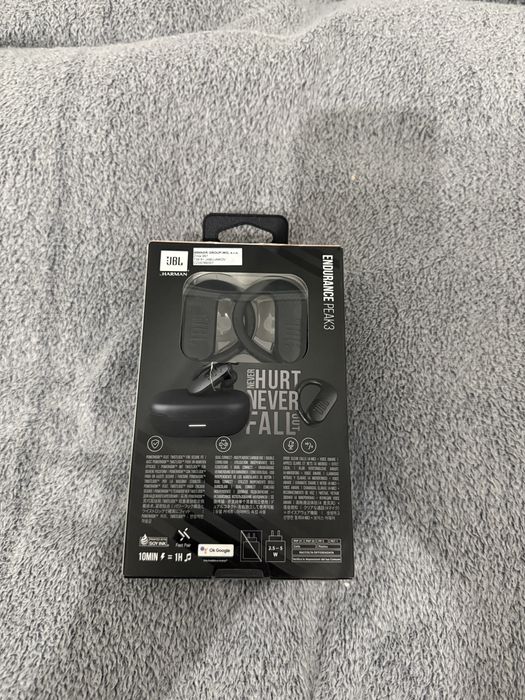 sluchawki jbl endurance peak 3 nie odpakowywane