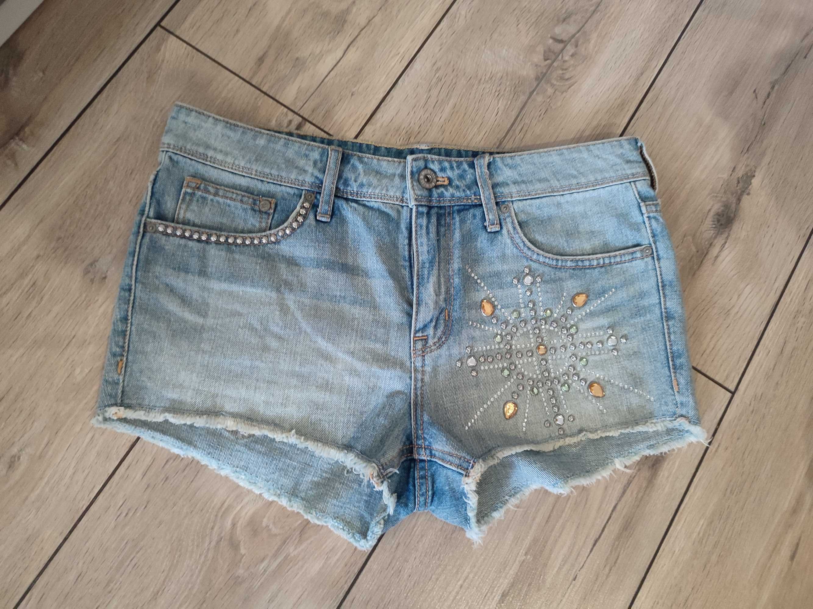 Szorty dżinsowe,spodenki dżinsowe H&M