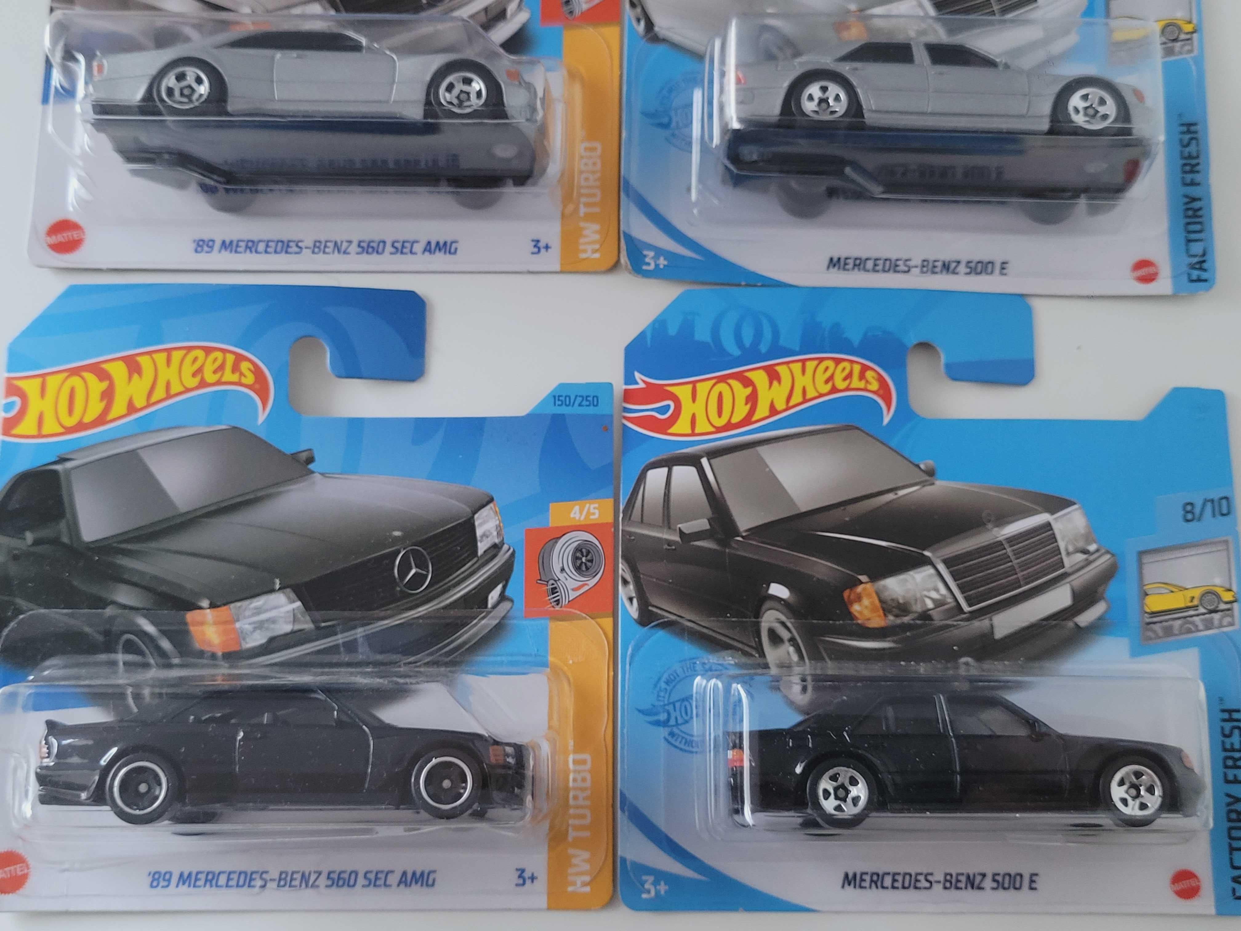 Hot Wheels Mercedes E500 SEC560 AMG - zestaw 6 sztuk