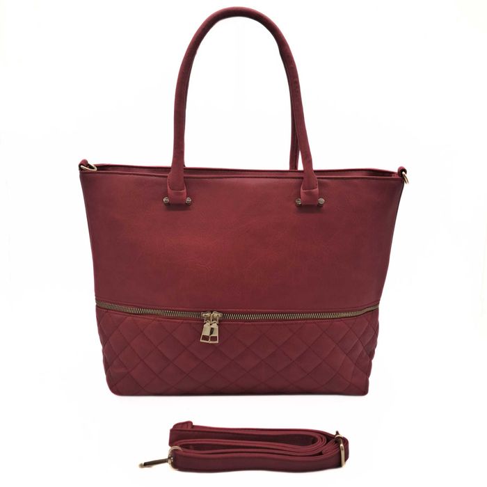 Czerwona torebka damska kuferek Int. Company