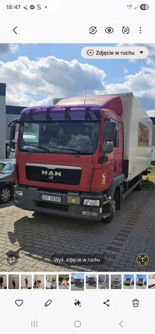 Man TGL 12.250 kontener