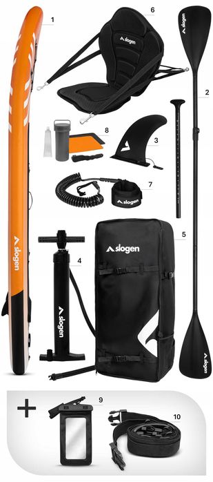 Deska SUP pompowana 320 cm 12w1 z siedziskiem – uniwersalny zestaw