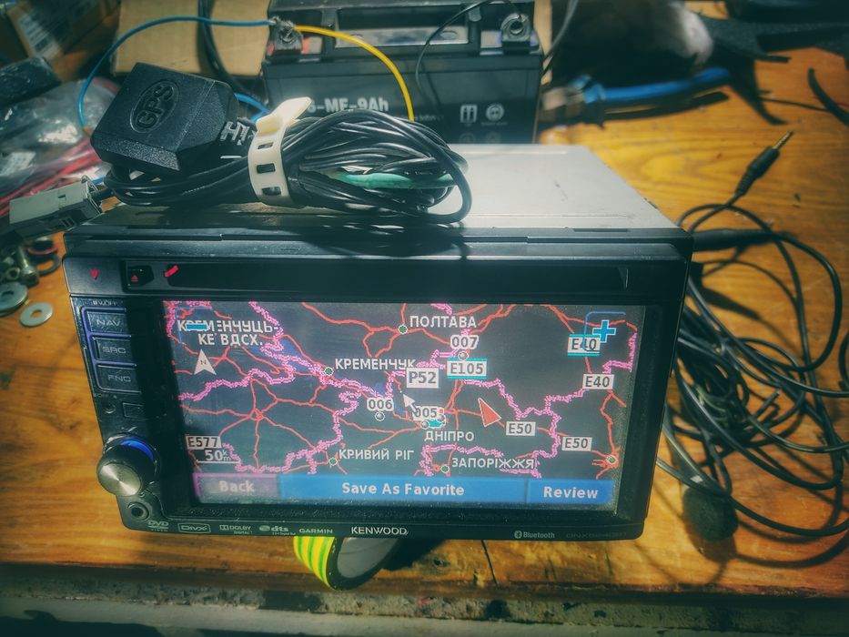 Магнитола GPS Kenwood DNX5240BT навігатор офіційний Garmin,рідна антен