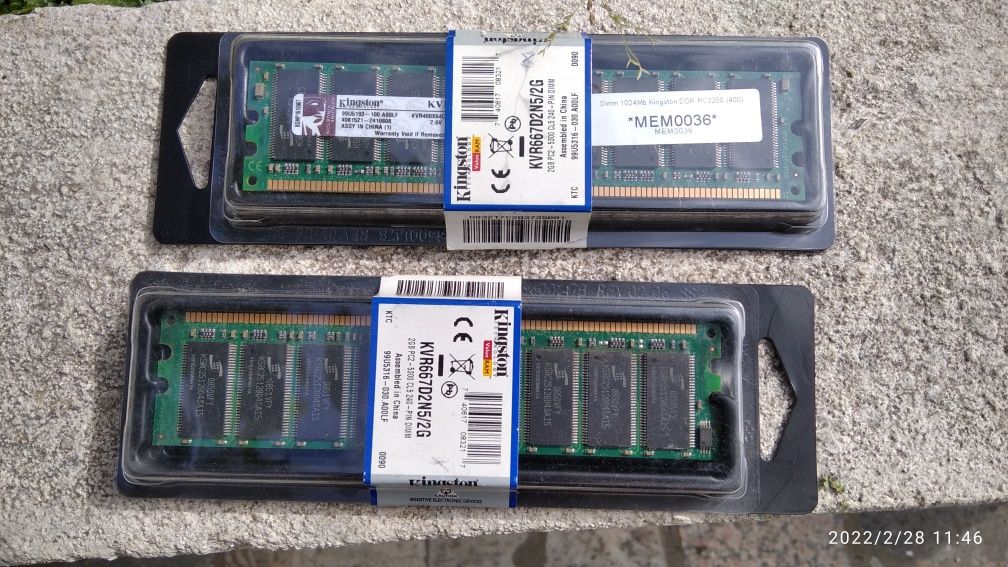 Memórias ram para computador