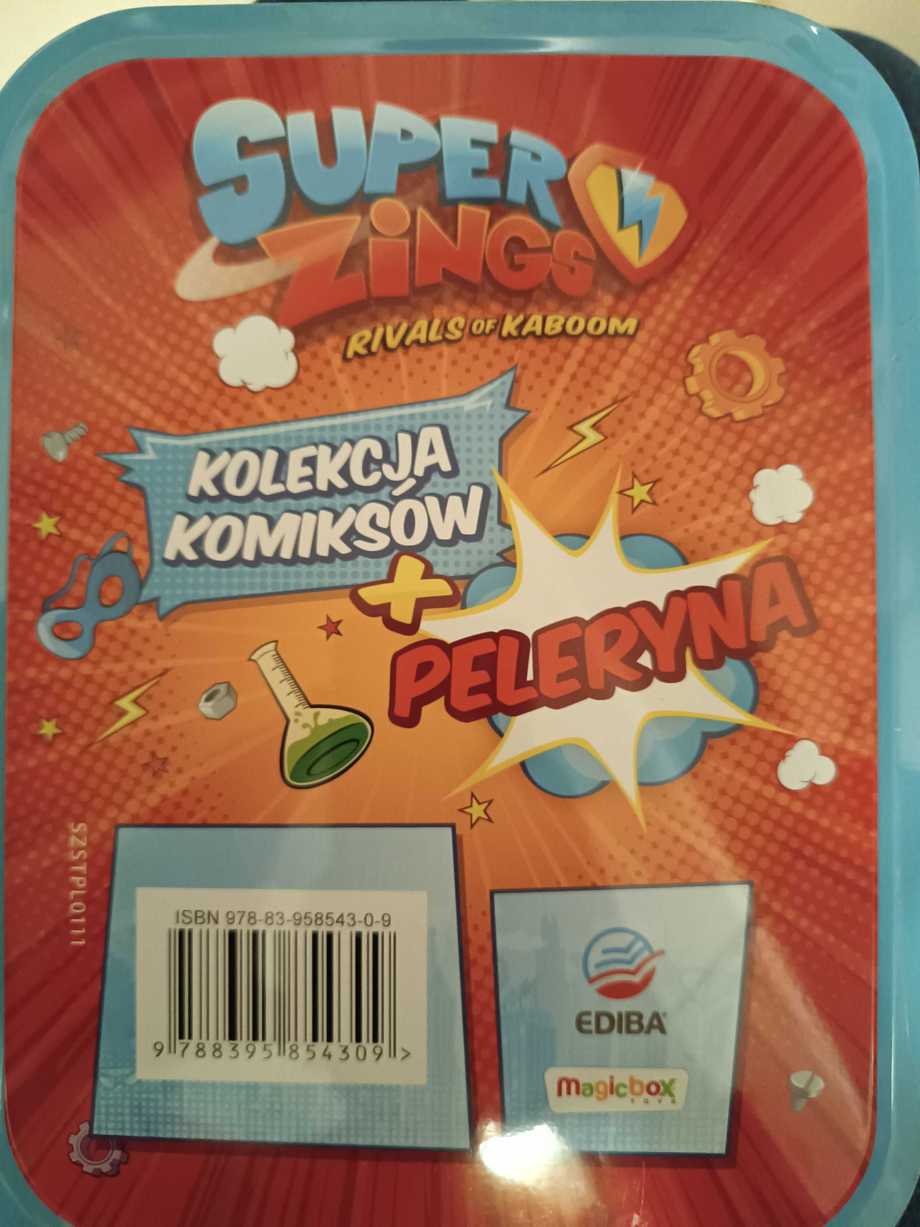 Kolekcjonerska puszka Super zings z komiksem. Stan idealny