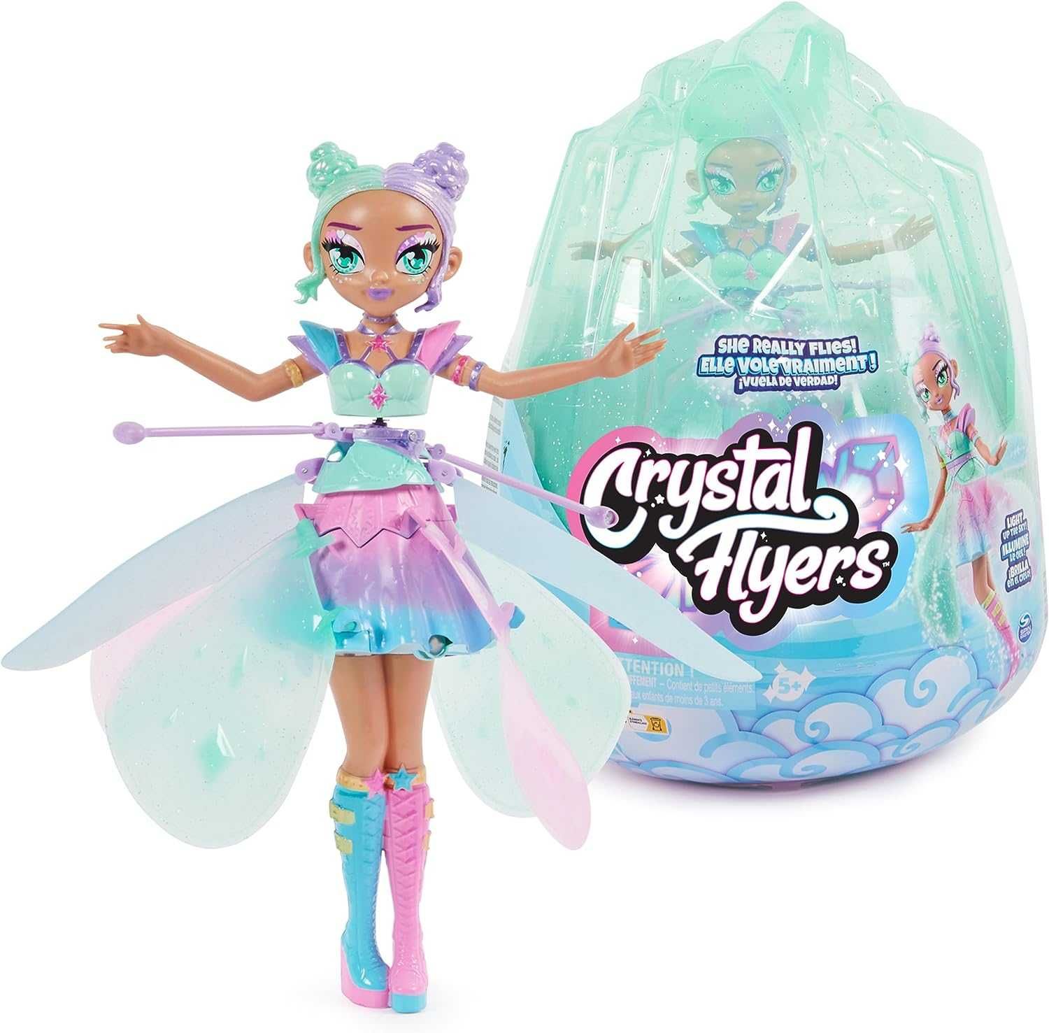 Літаюча фея Hatchimals Crystal Flyers Pastel Kawaii Казкова Піксі яйце