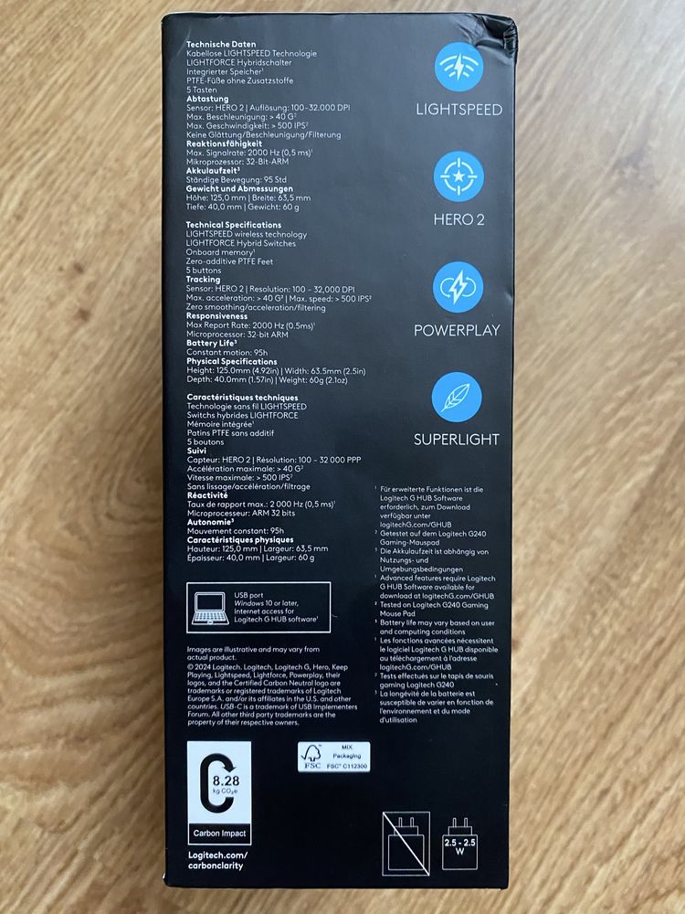 Logitech G Pro X Superlight 2 Wireless Gaming Mouse