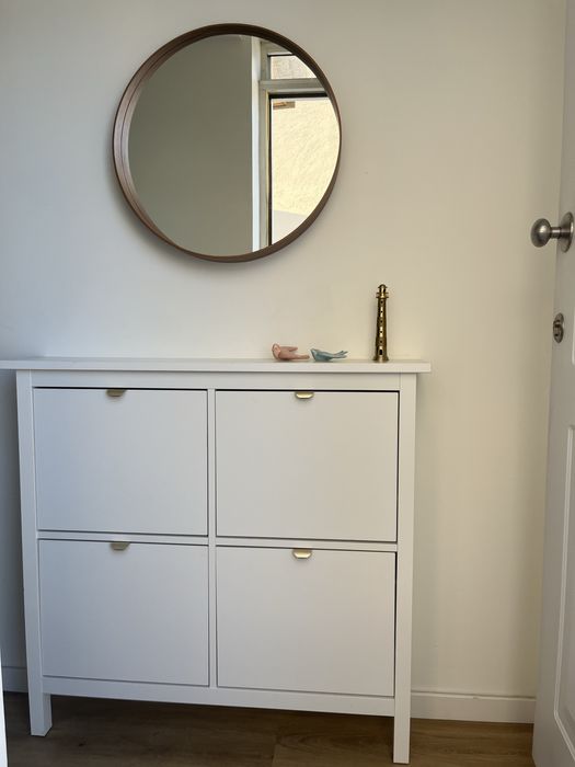 Sapateira branca Hemnes