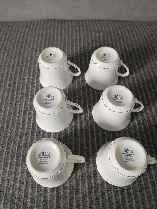 Zastawa Stołowa Filizanki Talerze Chodzież Serwis Obiadowy z porcelany