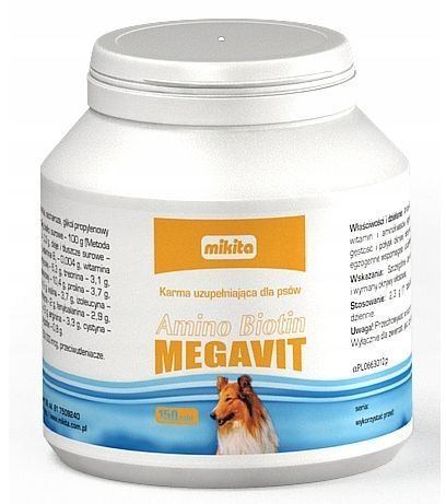 Amino Biotin MEGAVIT dla psa na sierść MIKITA 150t