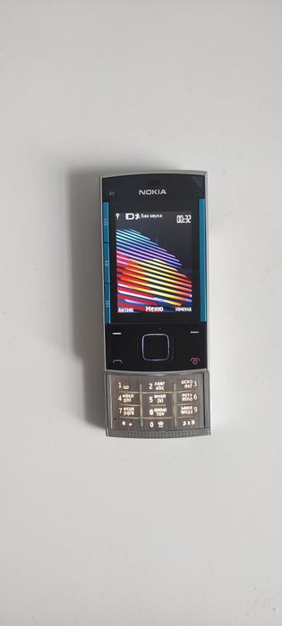 Nokia x3 00 Нокіа слайдер кнопковий сірий