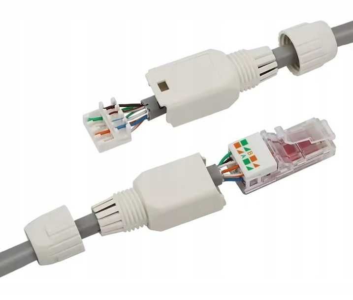 Wtyczka RJ45 Kabel UTP Kat. 6 RJ9 Beznarzędziowy Wtyk * Wejherowo