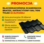 Bratex Scandinavia blachodachówka ultramat 7016 PROMOCJA