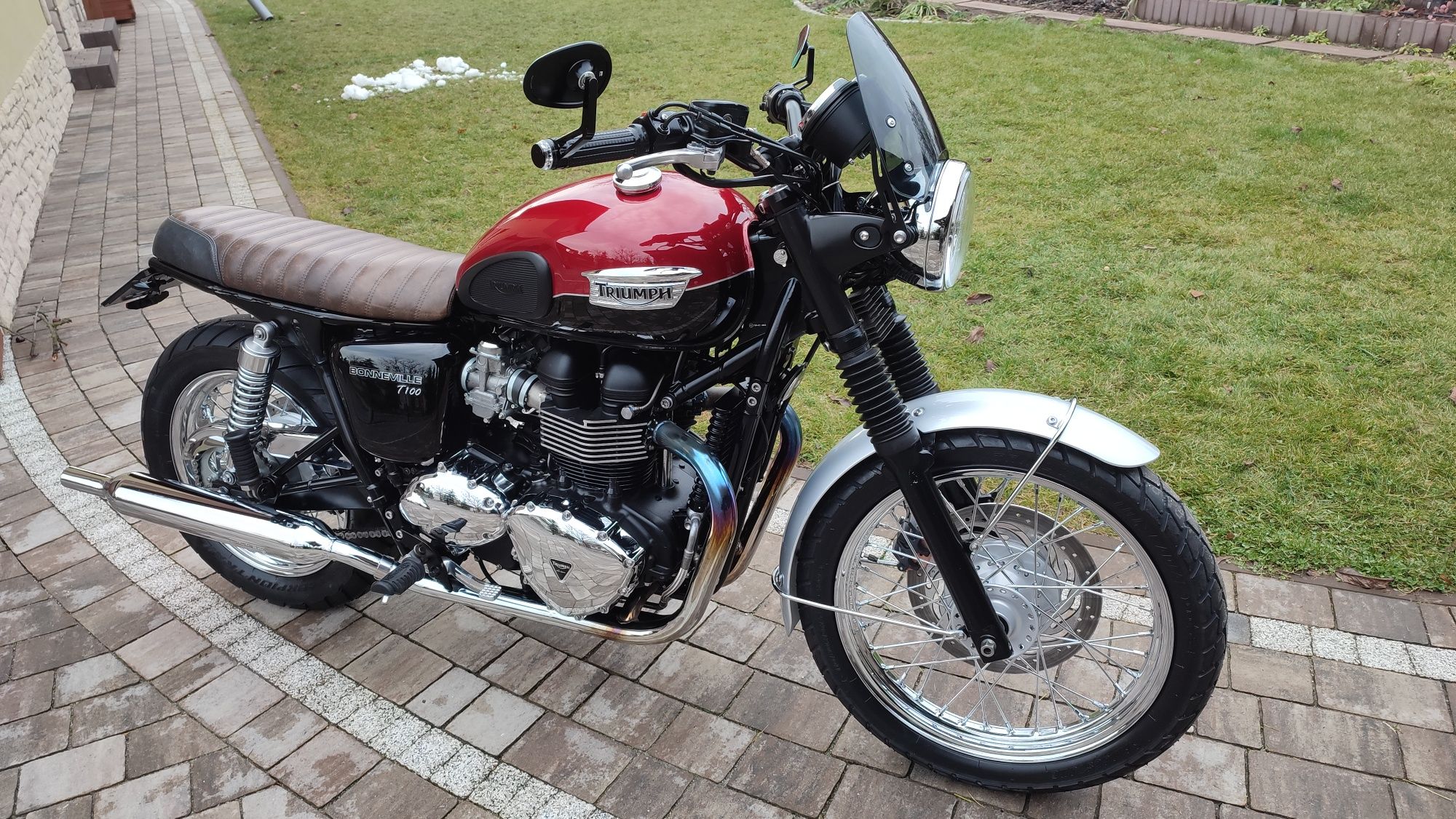 Triumph T 100 Bonneville, xs cafe racer piękny klasyk