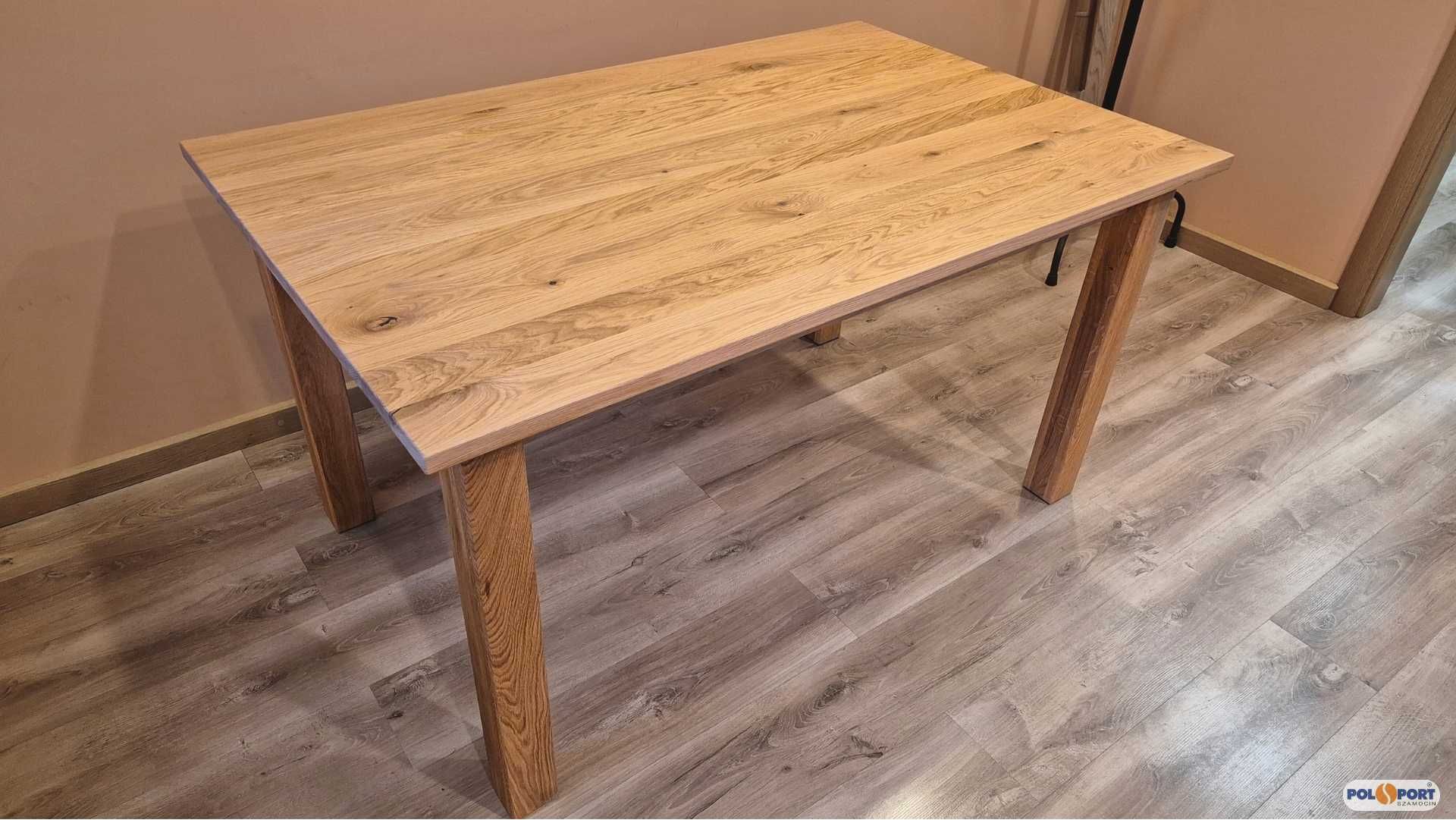 Stół dębowy 140x90 z litego drewna - dostępny od ręki!