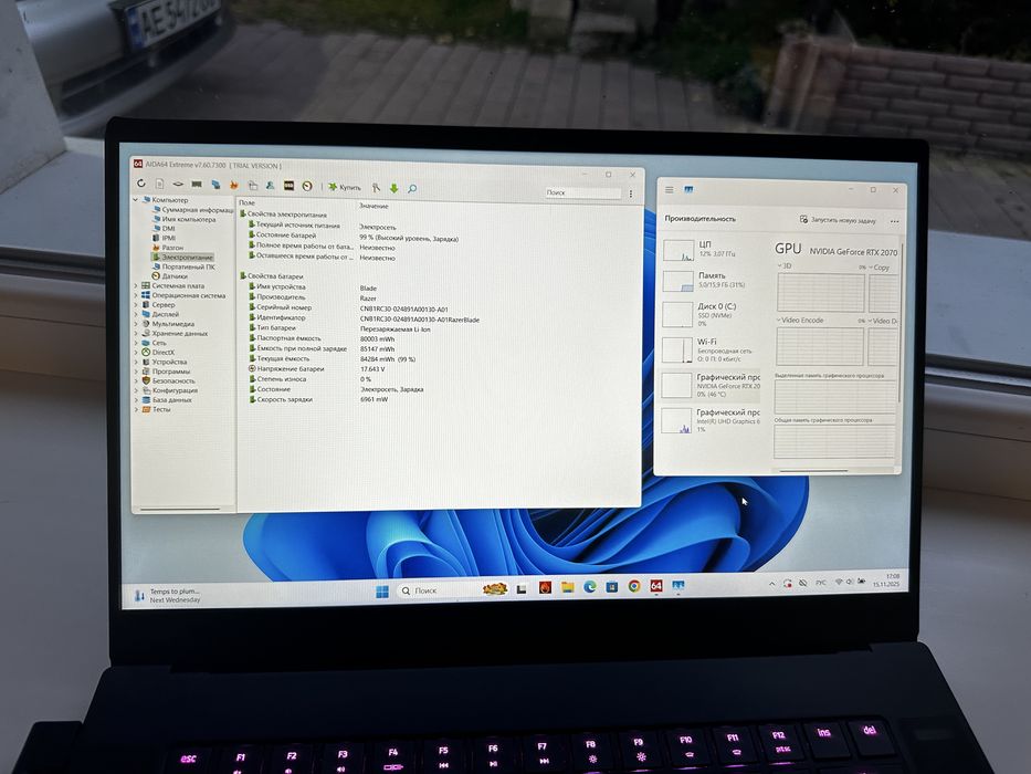 ‼️Razer Blade‼️RTX2070-8GB/144Hz/512GB/16GB/Ноутбук/Гарантия 30д.