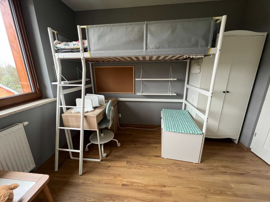 Łóżko VITVAL na antresoli (piętrowe) bez materaca