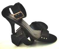 NOWE Piękne sandały r. 40 czarne szpilki