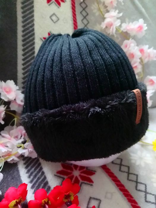 Czapka męska, damska zimowa ocieplana futerkiem