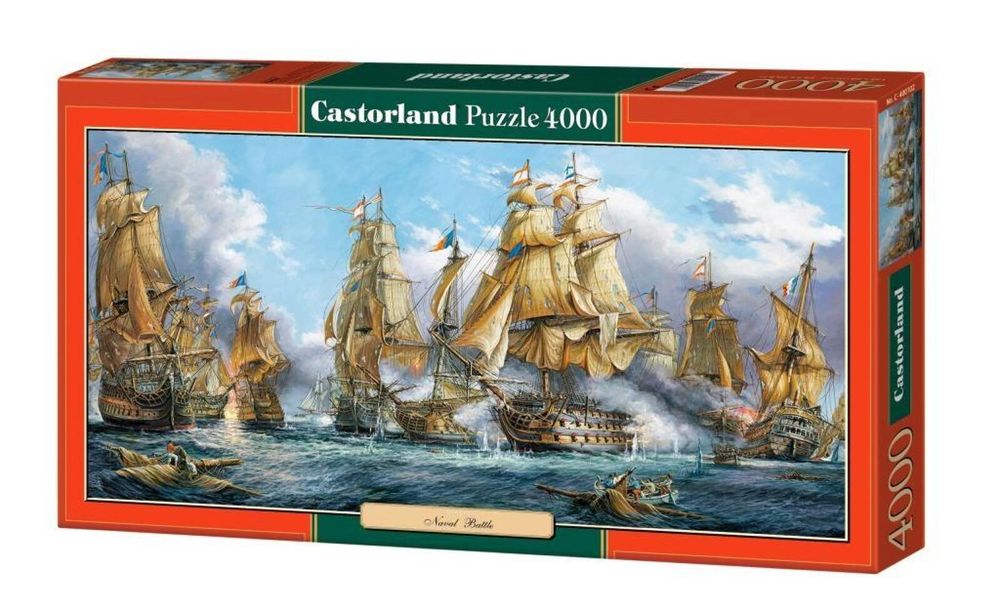 Puzzle 4000 Naval Battle CASTOR pudełko,473x278 mm