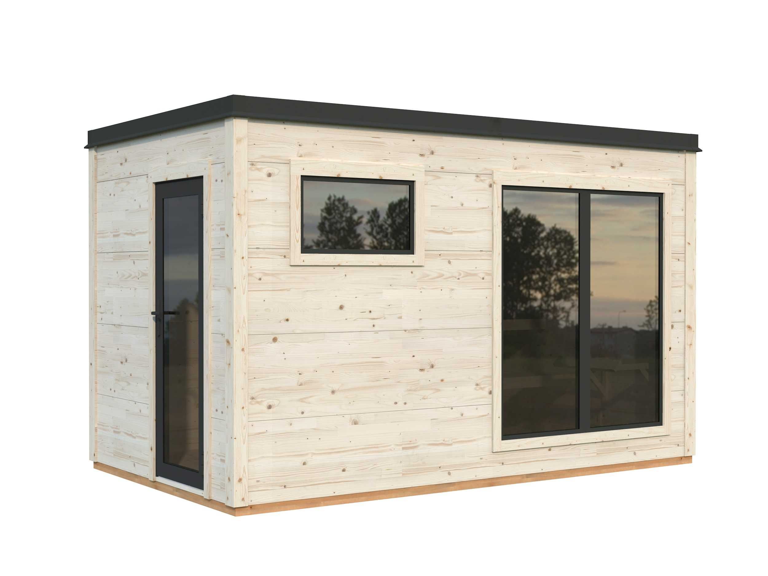 Sauna ogrodowa prostokątna, świerk skandynawski