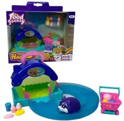 Набір маленьких хом’ячків інтерактивна гра будиночок міні-трек Hamster